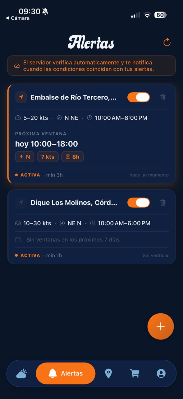 Pantalla de Alertas