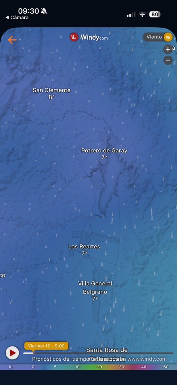 Pantalla de Clima